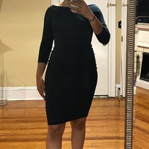 Forest Green Wide Neck Bodycon Dress